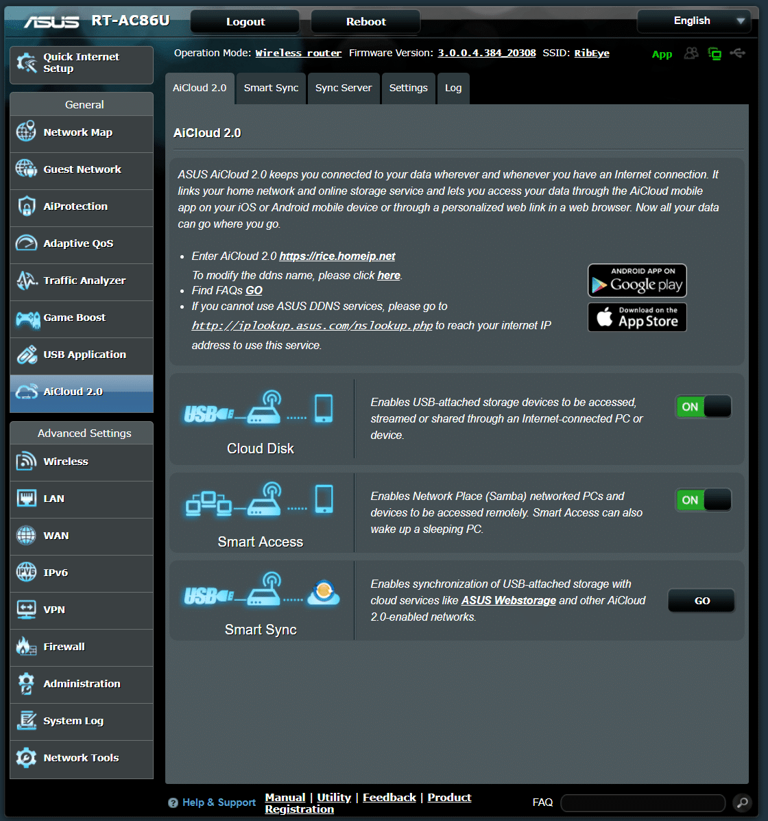 And with a plugged in USB portable drive, you can access data and share it over the internet, too.