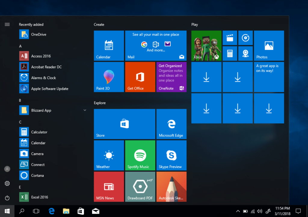 windows 10 create start menu shortcut