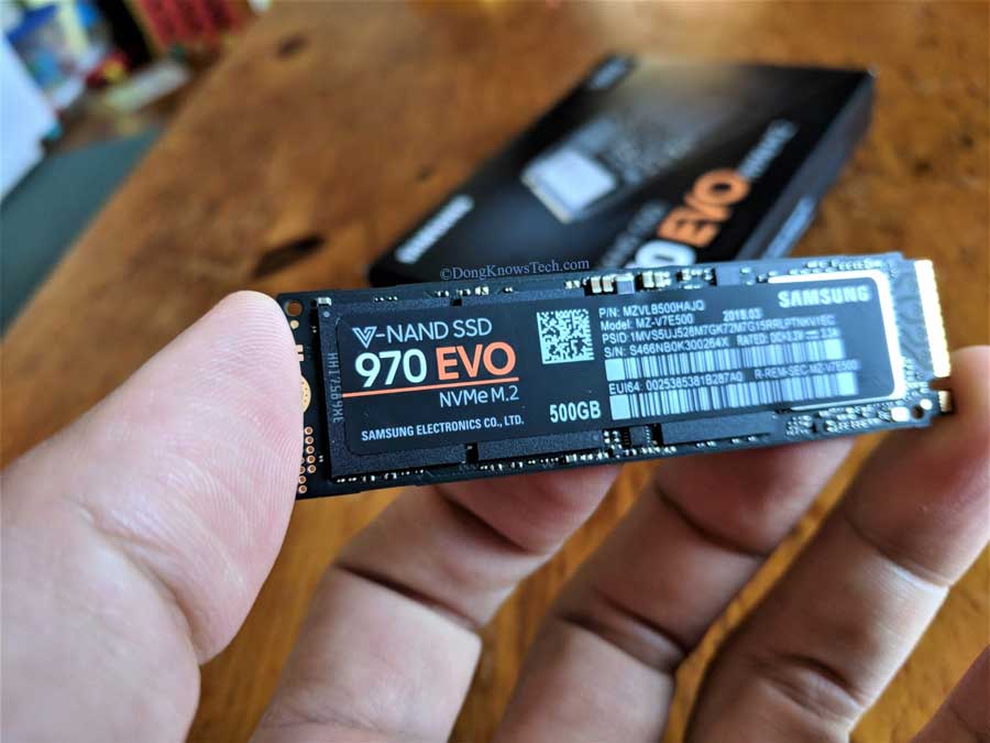 Nvme samsung hot sale 970 evo