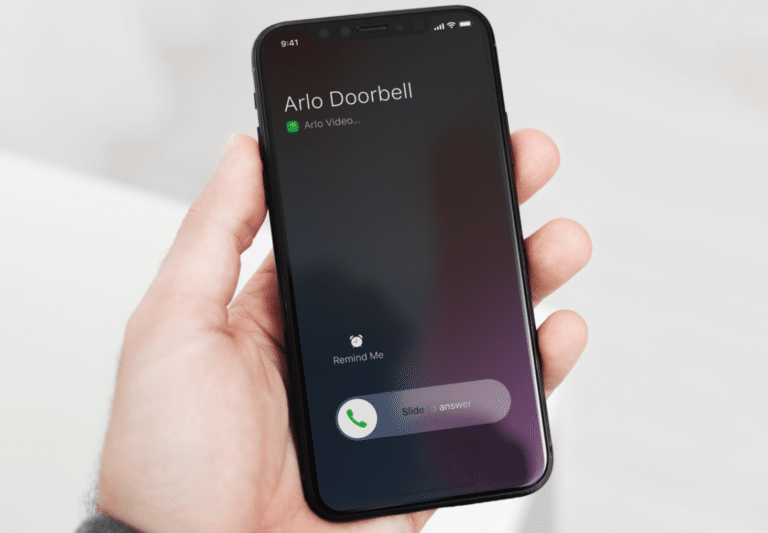 Arlo Door Bell on Smartphone