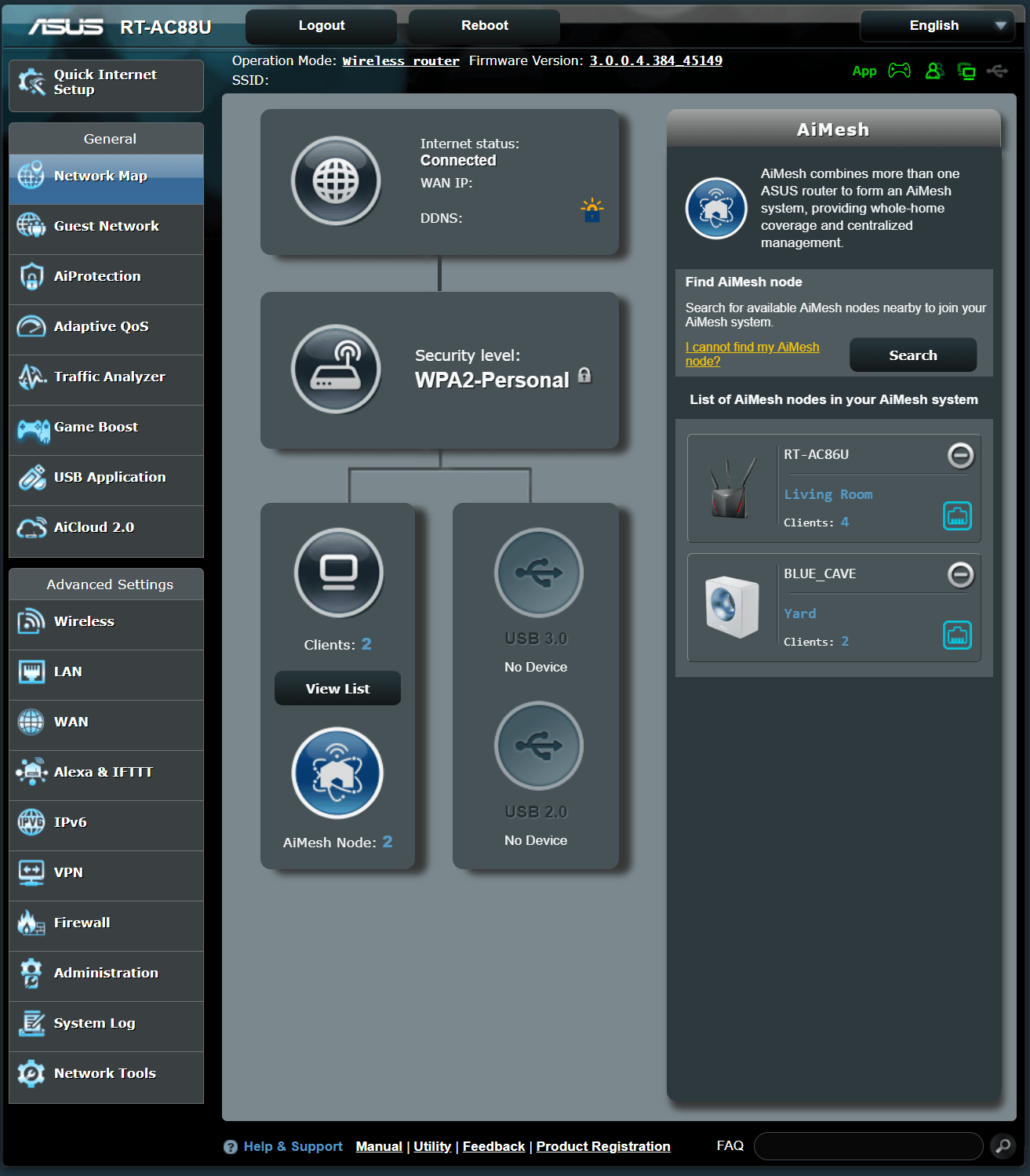 The support for AiMesh is by far the most valuable feature of the RT-AC88U.