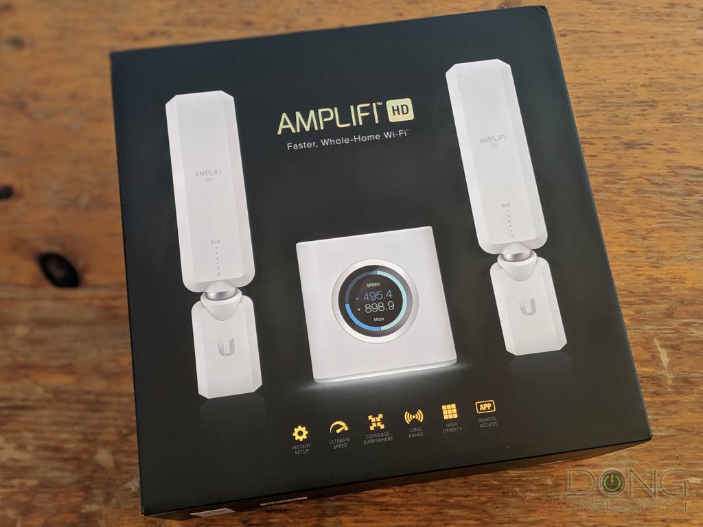 Ubiquiti AmpliFi HD WiFi Router mesh system, 2 Mesh Points, 4 Gigabit  Ethernet, 1 WAN Port, Ethernet Cable 