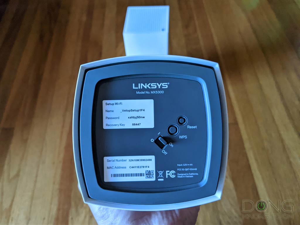 Linksys MX5 Underside 1