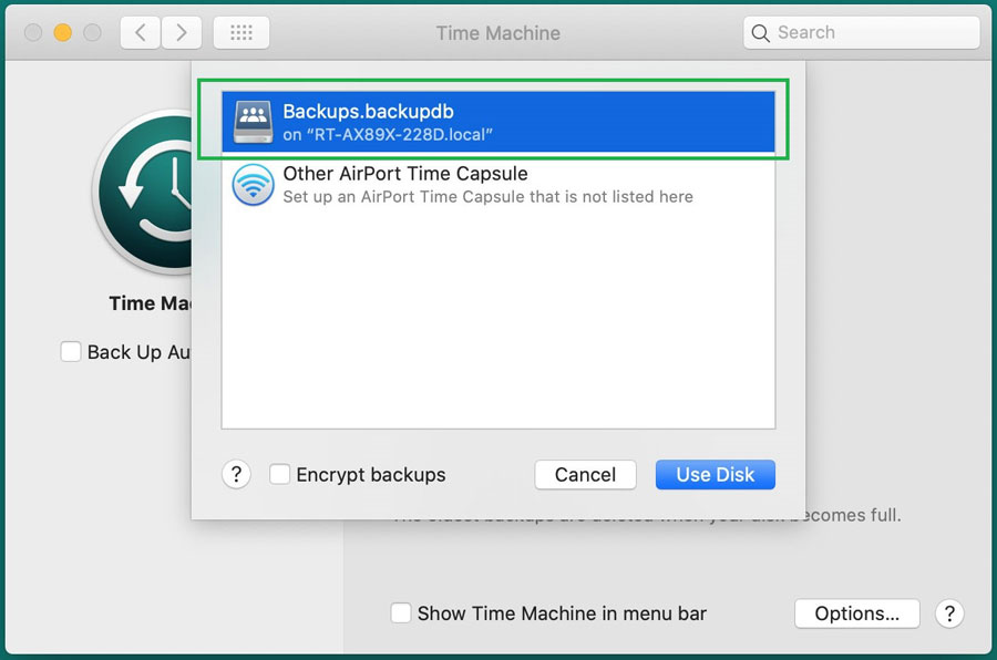 back up my macbook pro using my passport for mac