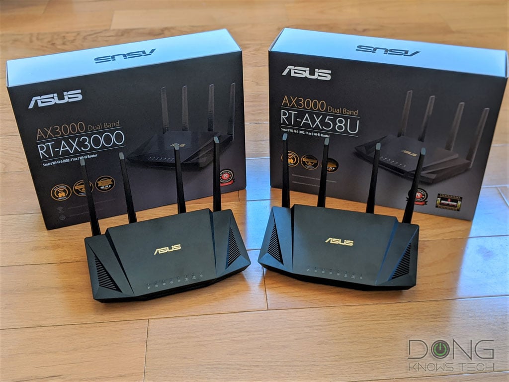 Asus RT-AX3000 and RT-AX58U