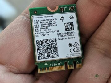 Intel AX210 Wi-Fi 6E Module Hand