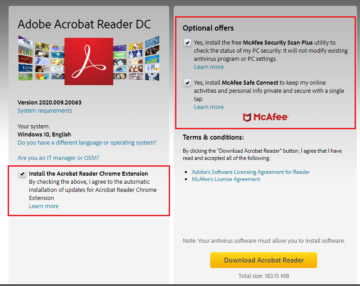 How to stay safe: Learn from this Acrobat Reader Download Page