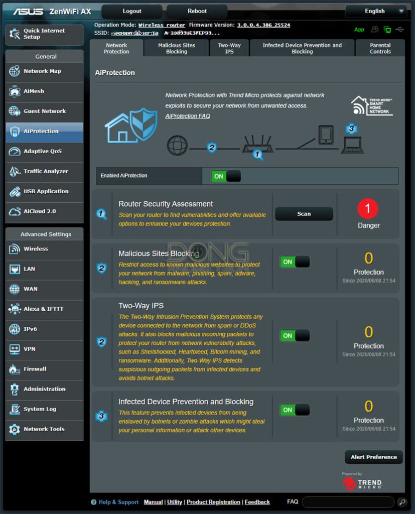 AiProtection ZenWiFi AX