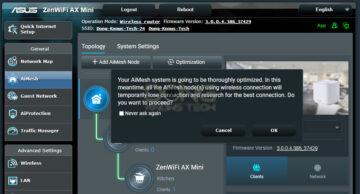 ZenWiFi AX Mini AiMesh Optimization