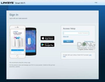 Linksys MR9600 Login Page