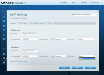 Linksys MR9600 Router Setting Page