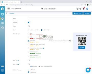 EnGenious ECW230 Wi-Fi Settings