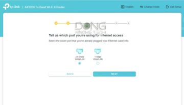 TP-Link AX3200 WAN LAN Role