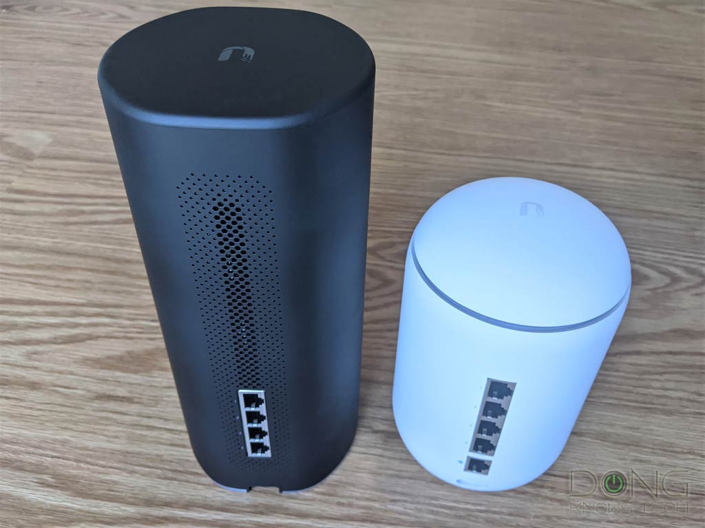 Ubiquiti UniFi Dream Machine vs. AmpliFi Alien Wi-Fi Routerss Back