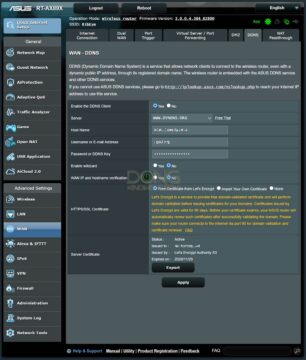 DNS Setting ASUS Router