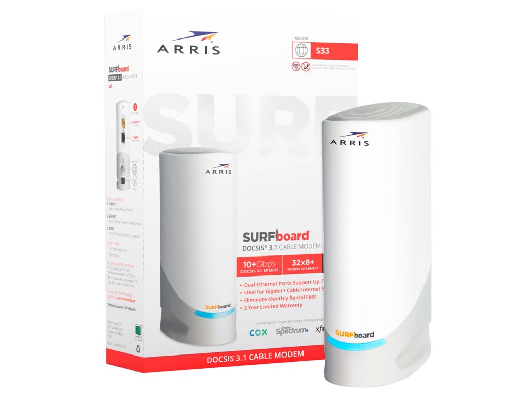commscope intros docsis 3.1 cable modem & wi-fi 6... Great News! CommScope S33 Multi-Gig Cable Modem Now Shipping | Dong ...