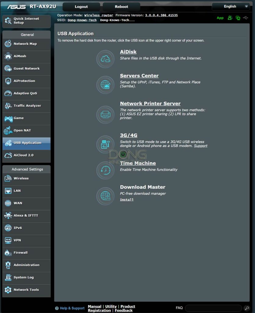 how to setup usb storage on asus router