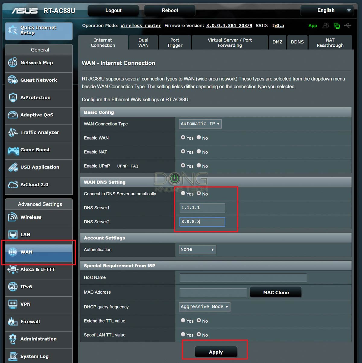 Dns setup. Сервер асус. выбор dns для роутера. server settings.