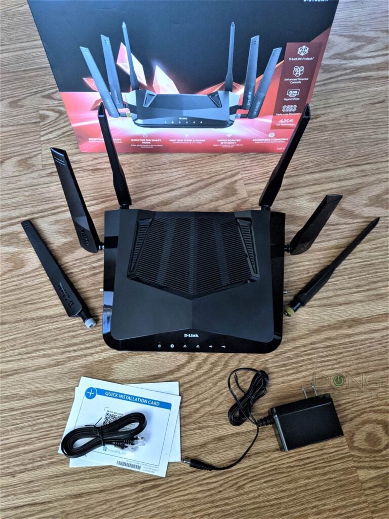 D-Link DIR X5460 Wi-Fi 6 Router Box Content