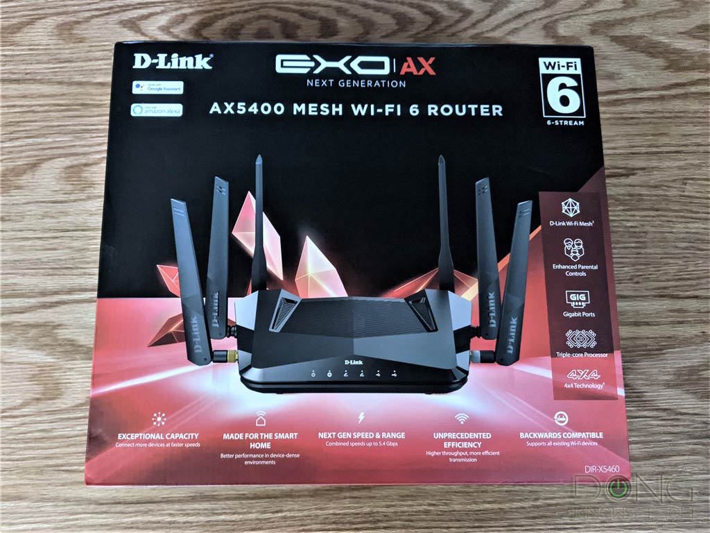 D-Link DIR X5460 Wi-Fi 6 Router Retail Box