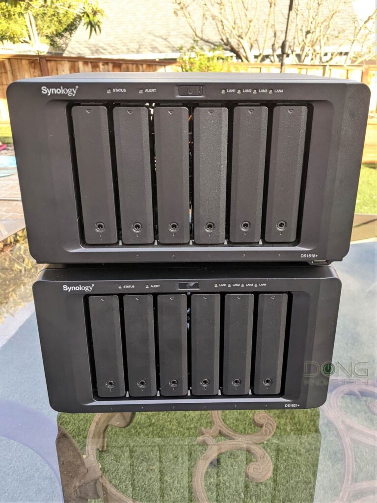 Synology DS1621 vs DS1618 NAS Server Stacked