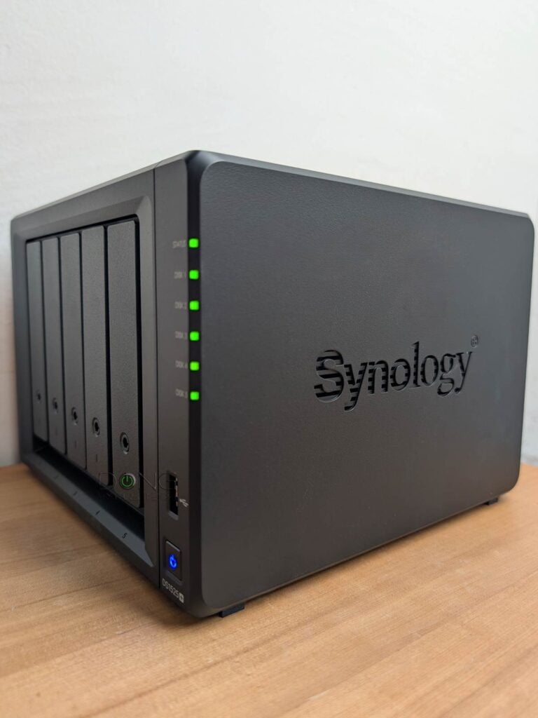 A Synology NAS server, the DS1525+