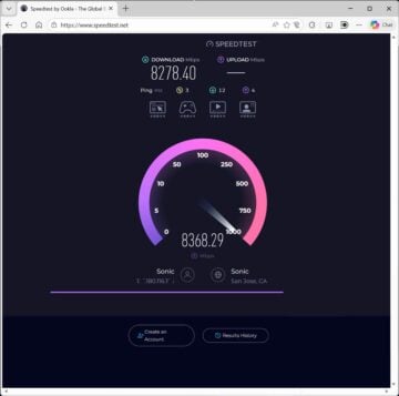ASUS AiMesh combo multi Gigabit speed test