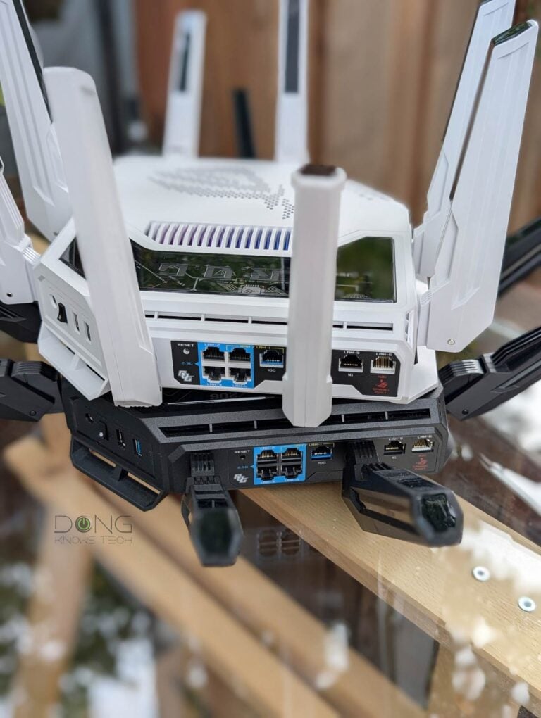 ASUS GT-BE19000AI vs. GT-BE98 Pro ports