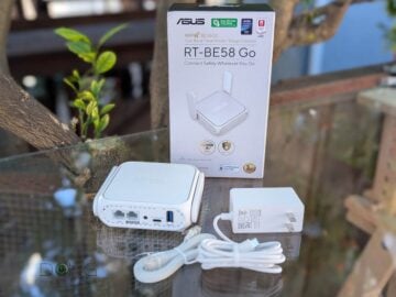 ASUS RT BE58 Go and retail box