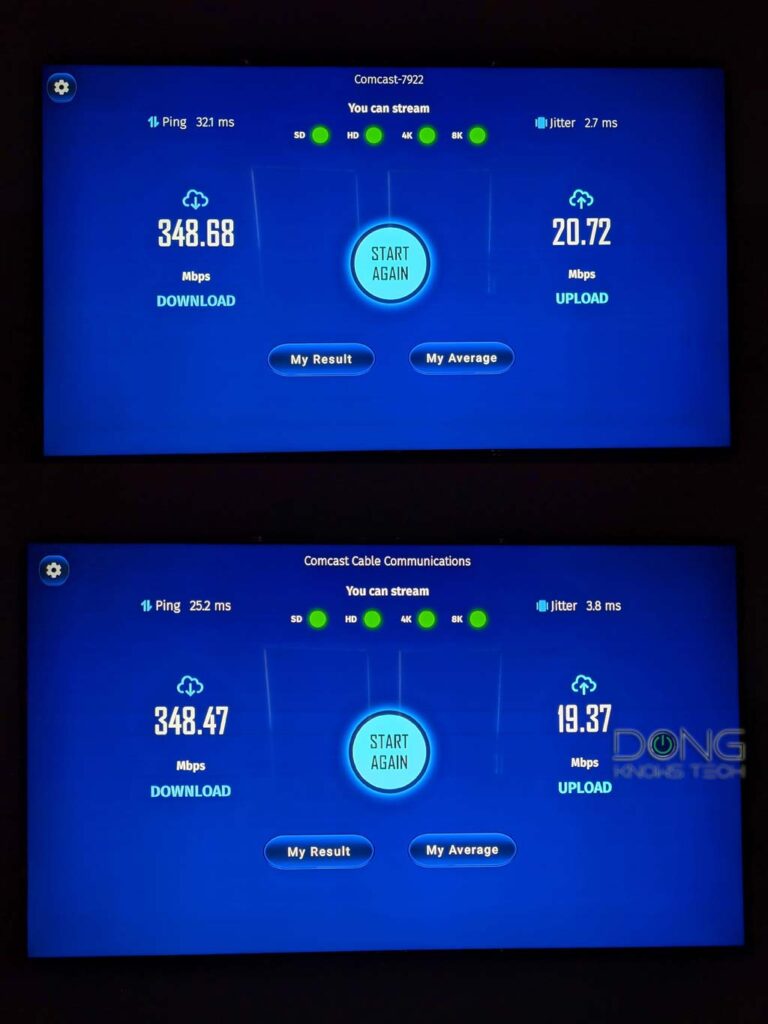 Amazon Fire TV 4K Max vs. Fire TV 4K Speed Tests