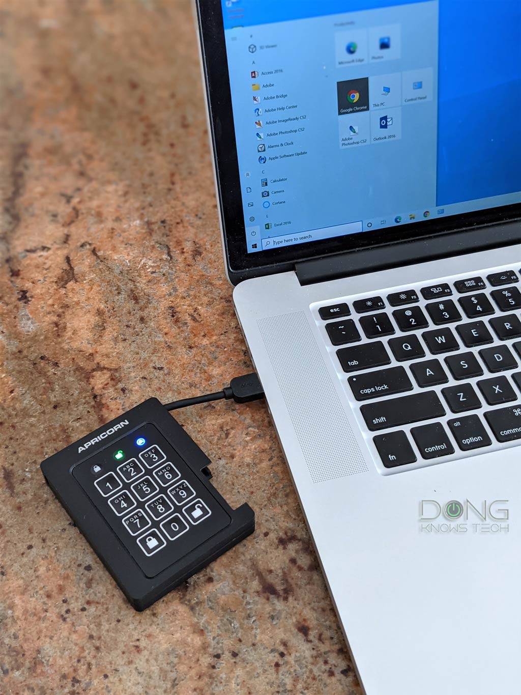 Padlock Drive Apricorn Aegis Padlock SSD Review: 100% Solid | Dong Knows Tech