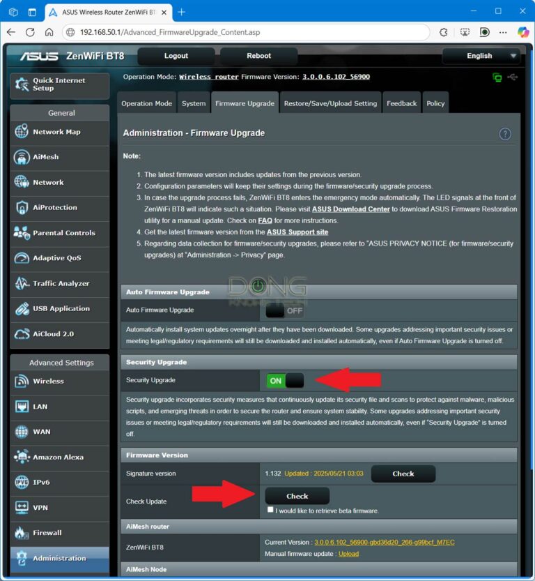 ASUS Firmware Update