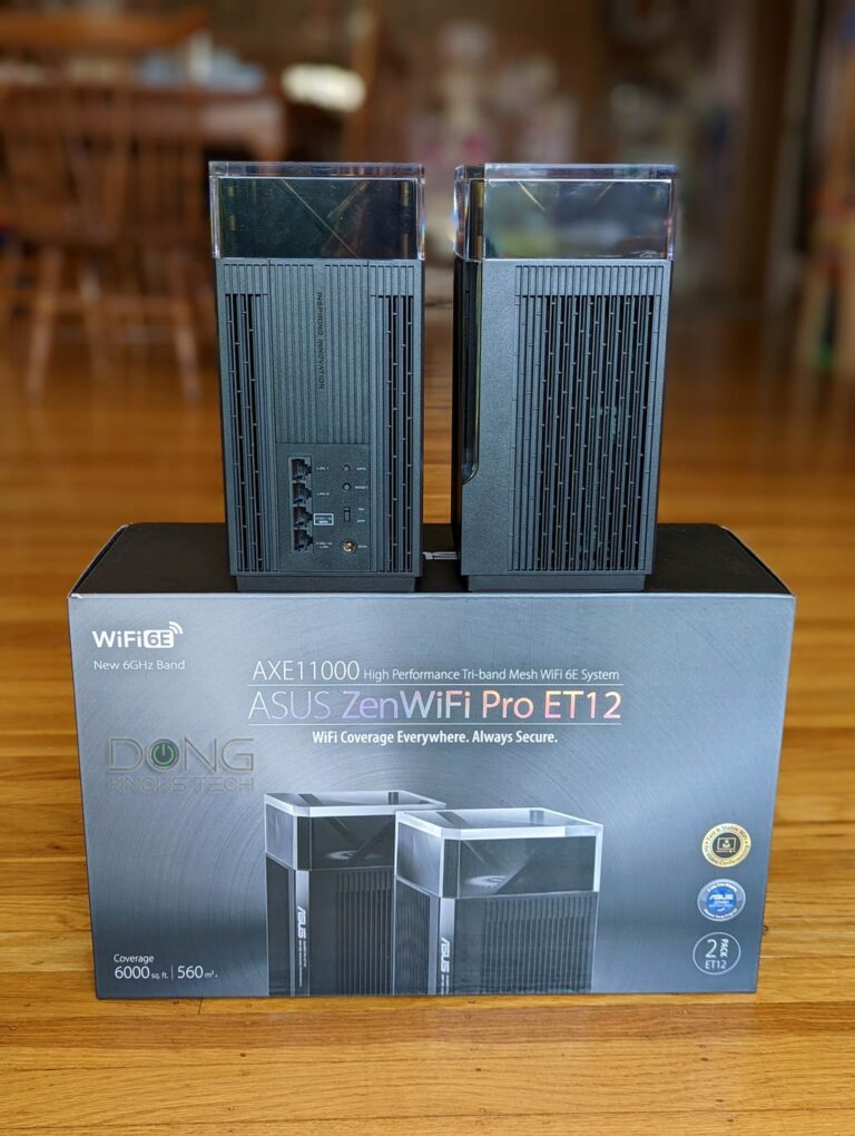 ASUS ZenWiFi Pro ET12 Review: A Solid Multi-Gig Mesh | Dong Knows Tech