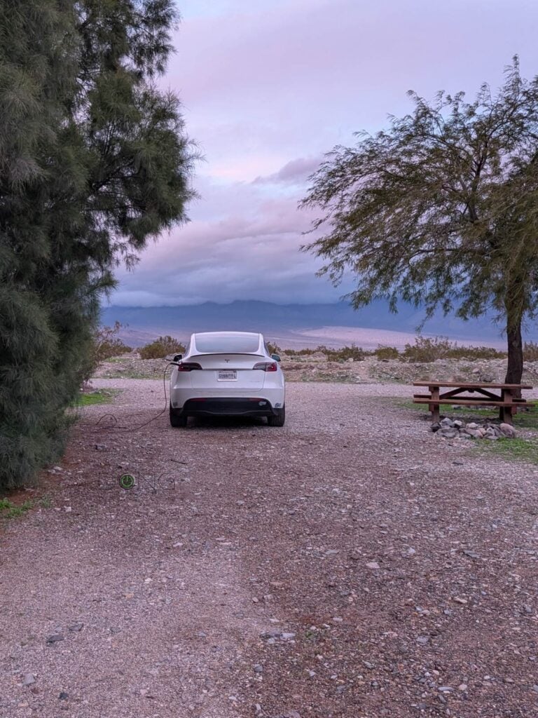 At my camp site in Death Valley on the way to CES 2026