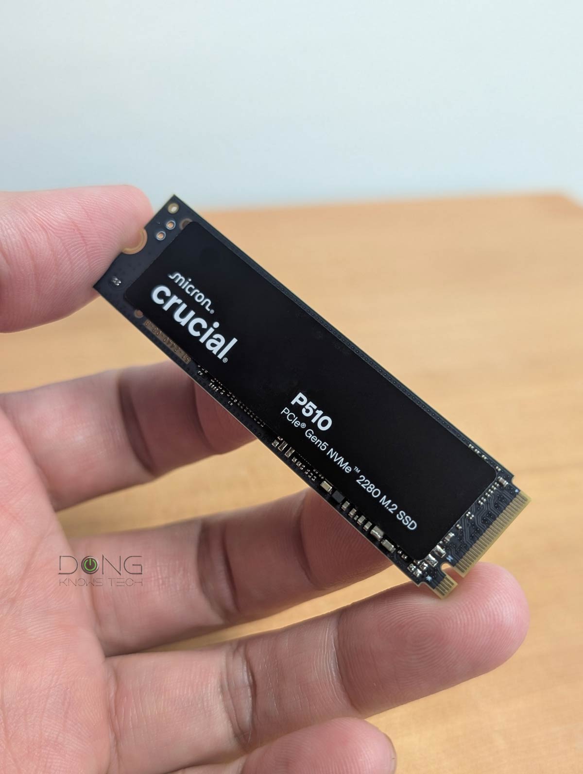 Crucial P510 NVMe SSD top