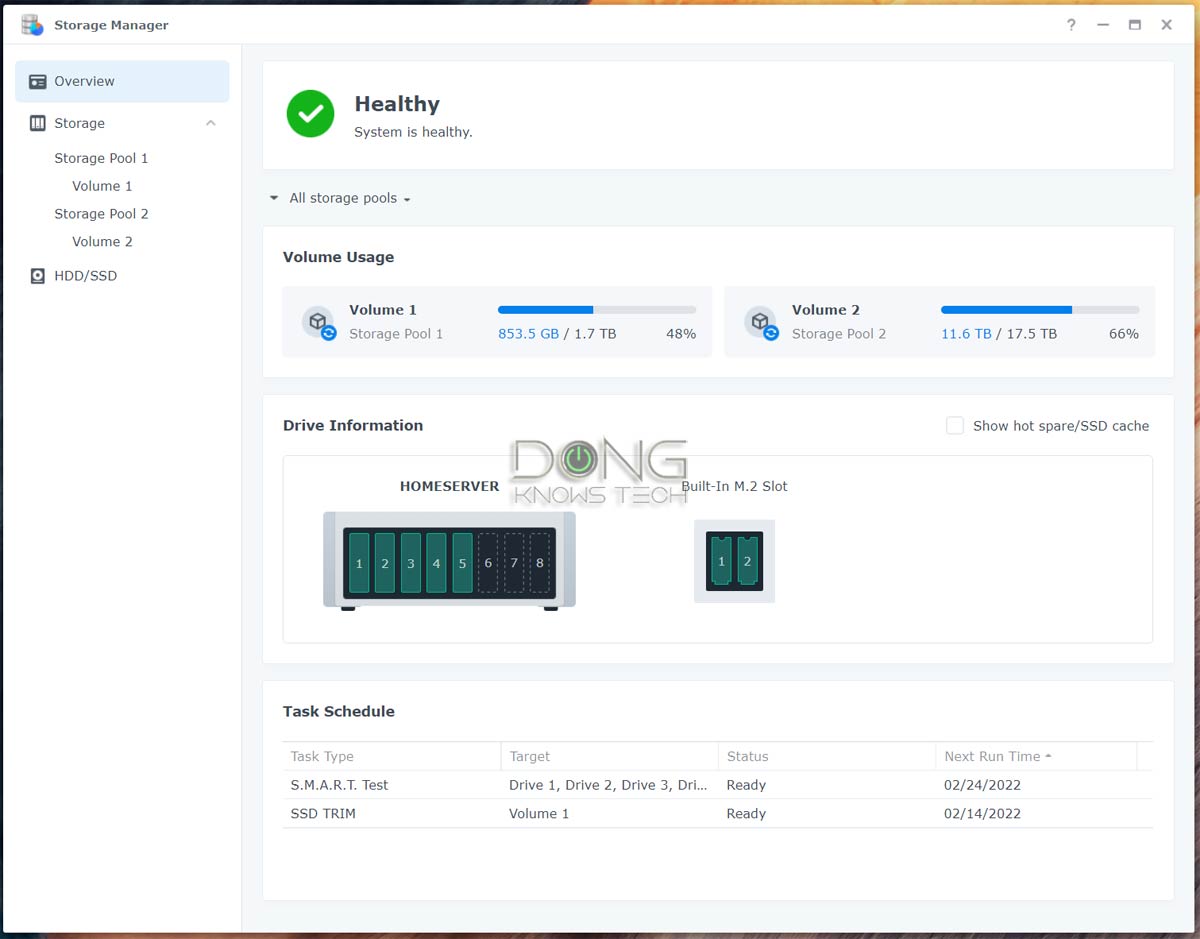 DS1821 Storage