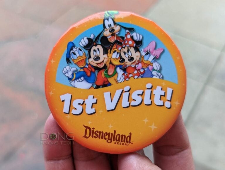 Disneyland First Visit Button