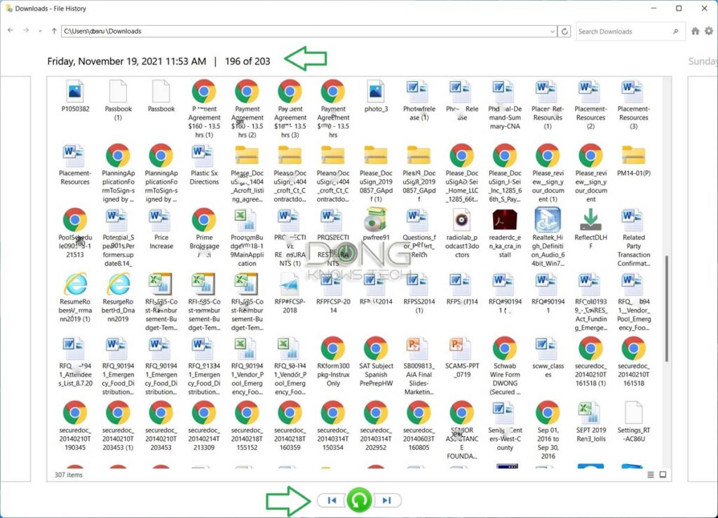 File History Restore