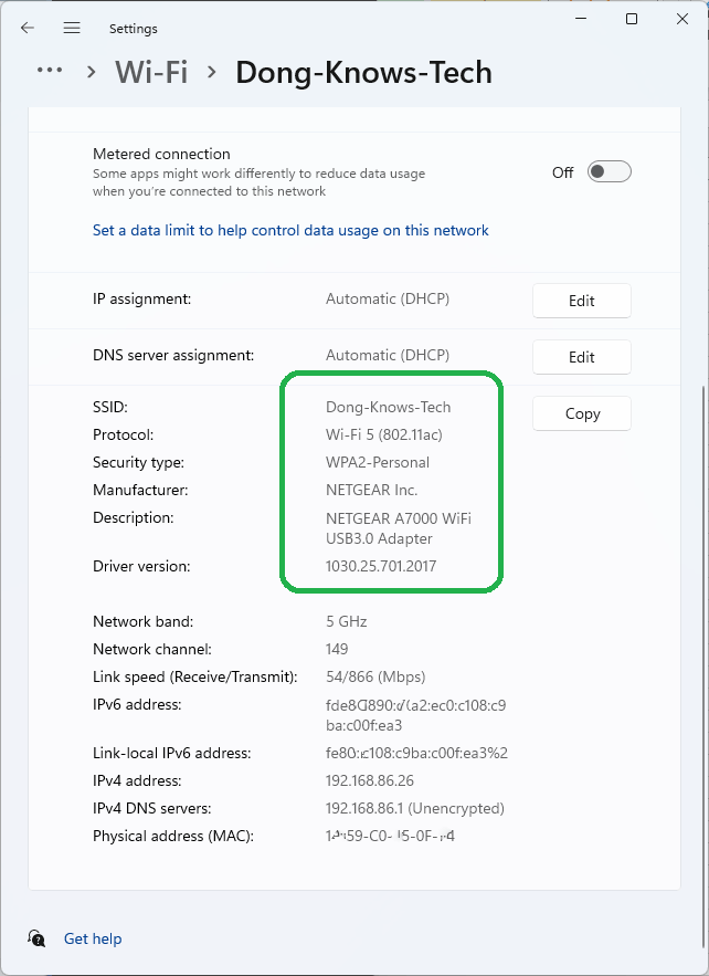 Google Nest Wifi Pro Connected as 80211AC