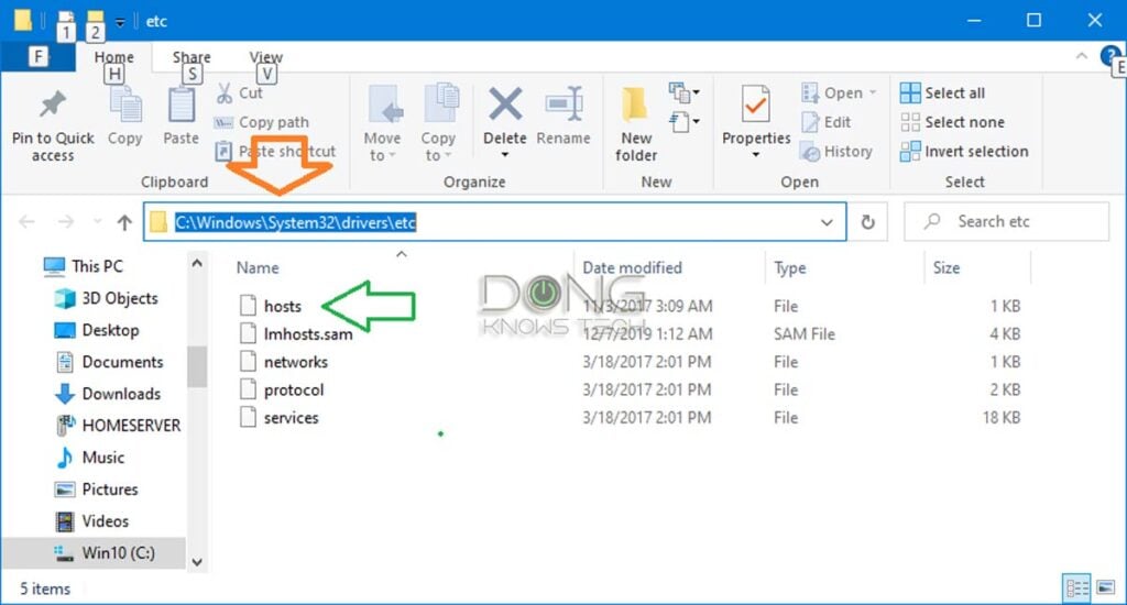 Host File Location Windows Computer