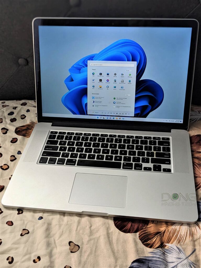 Macbook Pro running Windows 11