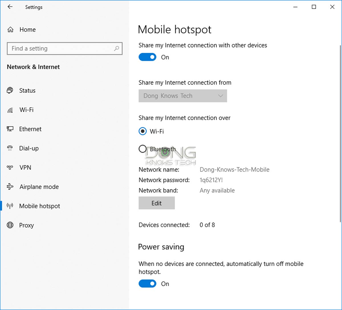 Mobile Hotspot Windows Done