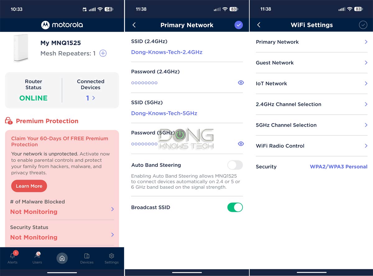 Motorola MQ15 MotoSync+ mobile app