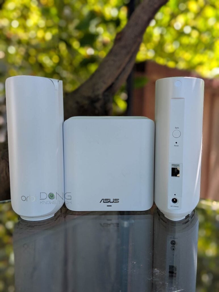 Top Five Best Dual-Band Wi-Fi 7 Mesh Systems: 2025's Best Practical Options for Large (Wired) Homes 20 NETGEAR Orbi 370 Series vs. ASUS ZenWiFi BD5 front