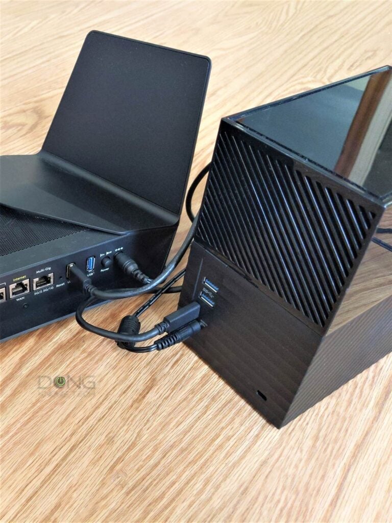 Netgear RAX120 Hosting an External Storage Device for a Mini NAS Setup