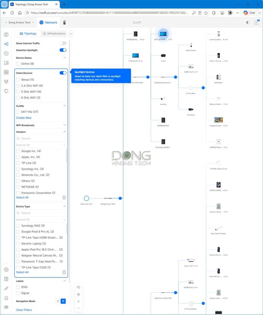Network 10.6 Spotlight in Topology