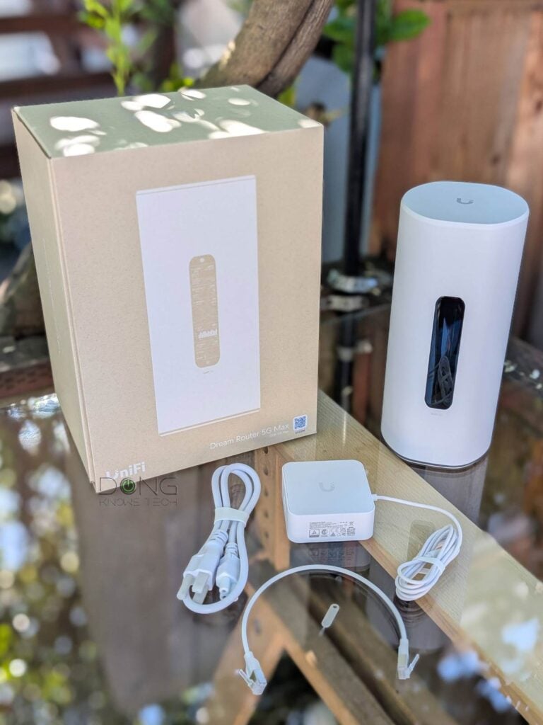 Ubiquiti Dream Router 5G Max Review (vs. Dream Router 7): A Gratifying Cellular-Ready Wi-Fi 7 UniFi Cloud Gateway 18 Out of the box, the Ubiquiti UniFi Dream Router 5G Max includes a power adapter a network cable and a SIM slot opener