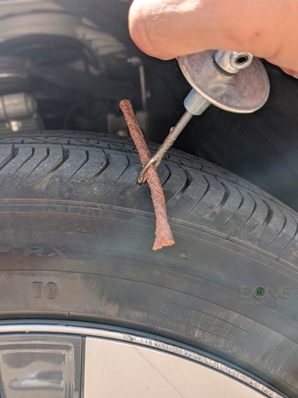 Tesla Flat Tire That Nasty 1st Nail Dong Knows Tech