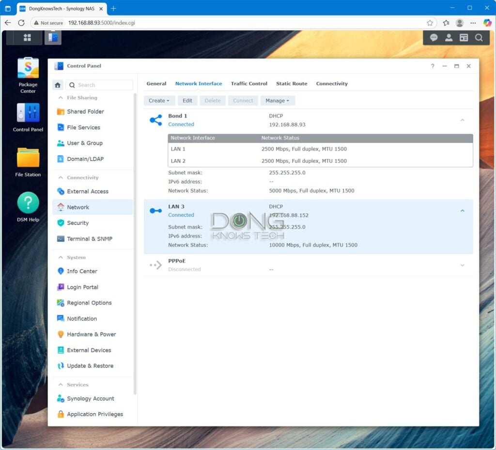 Synology DiskStation DS1525+ NAS Server Review (vs. DS1522+): A Solid Multi-Gigabit Upgrade 2 Synology DS1525+ 5Gbps bonded link