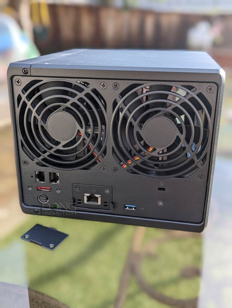 Synology DS923 NAS Server 10GbE Upgrade Module Installed